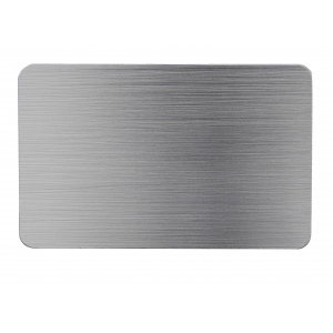 Silver brushed aluminium