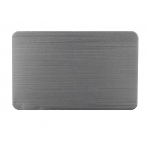 Steel brushed aluminium
