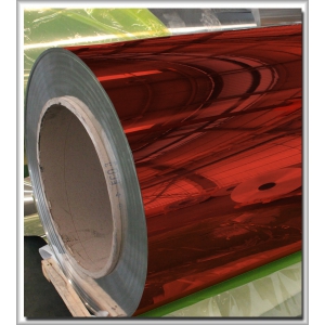 Red mirror aluminium